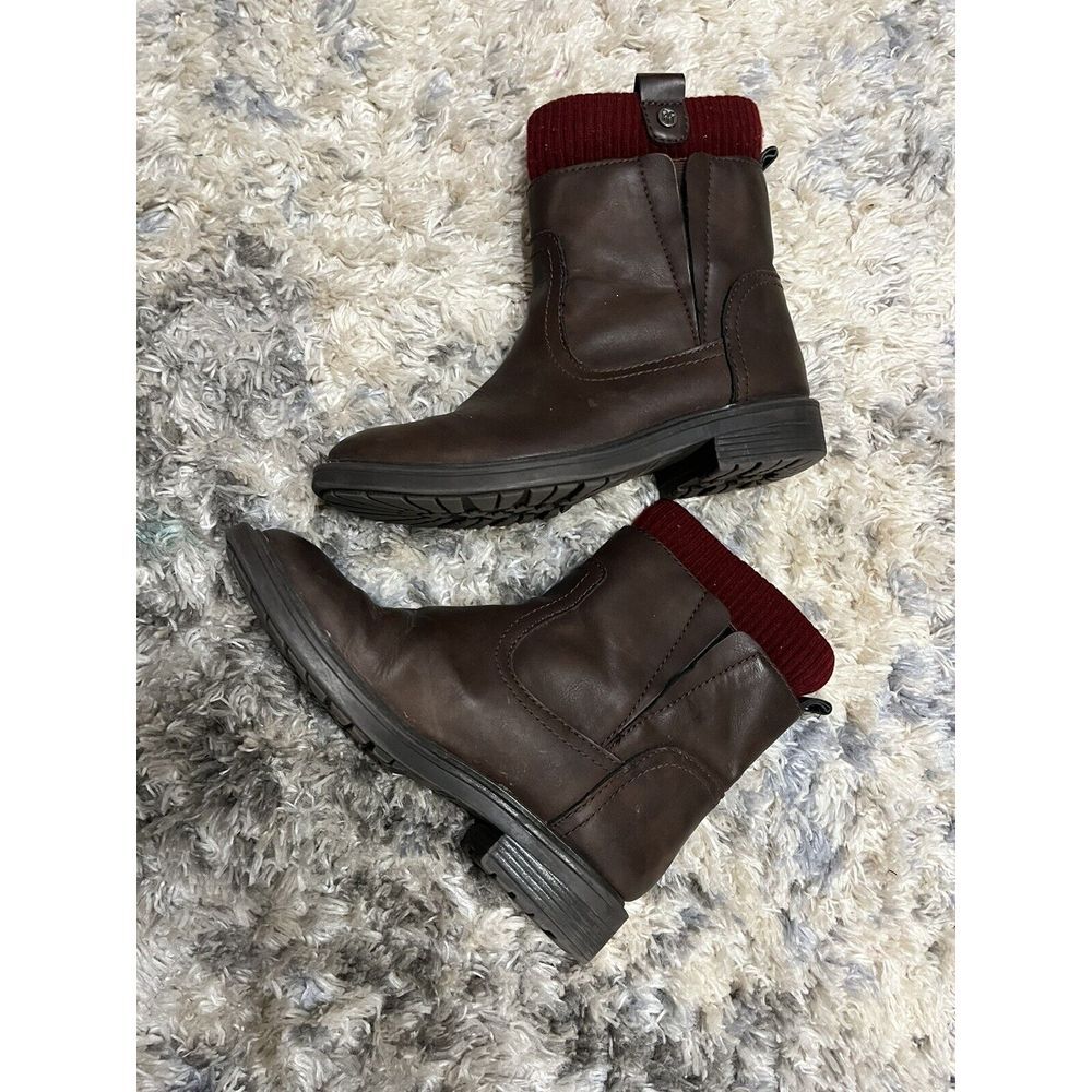 Tommy Hilfiger Vegan Work Boot Brown Size 6.5